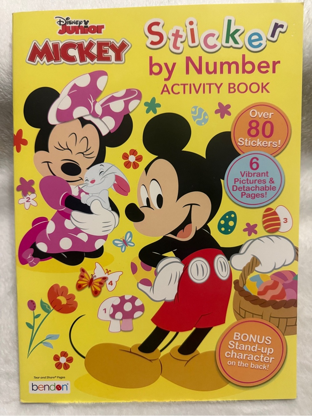 Disney Junior Mickey Easter Sticker by Number Activity Book